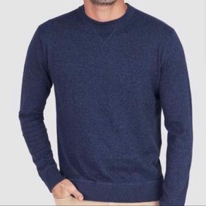 New $120 Faherty Sconset Blue Crewneck Sweater